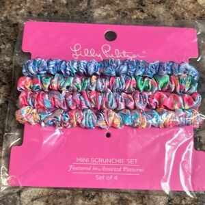BNWT Lilly Pulitzer Mini Scrunchie Set